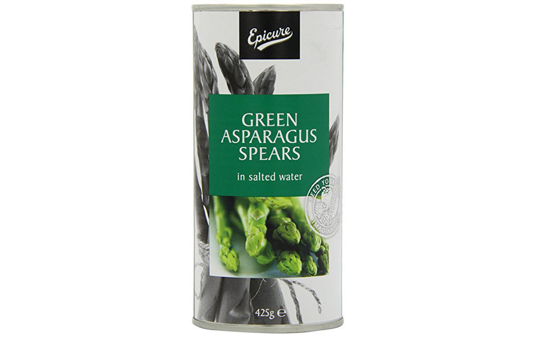 Epicure Green Asparagus Spears In Salted Water   Tin  425 grams